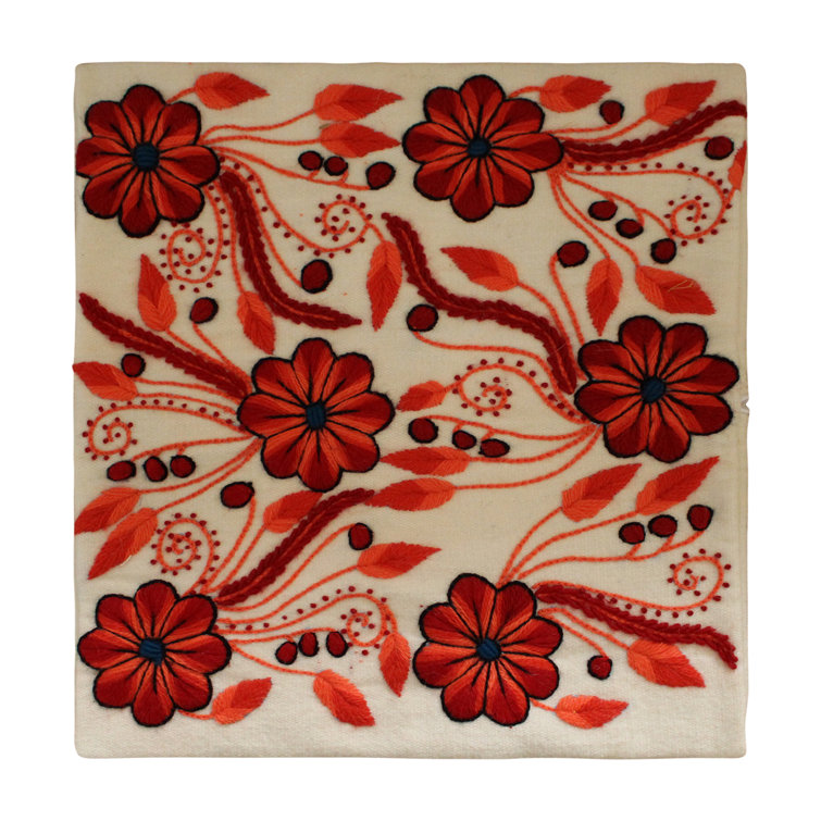 H2 Home Collection HandEmbroidered Decorative Pillow Cover Wayfair.ca